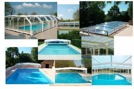 Abri piscine haut et haut coulissant - Abrideal